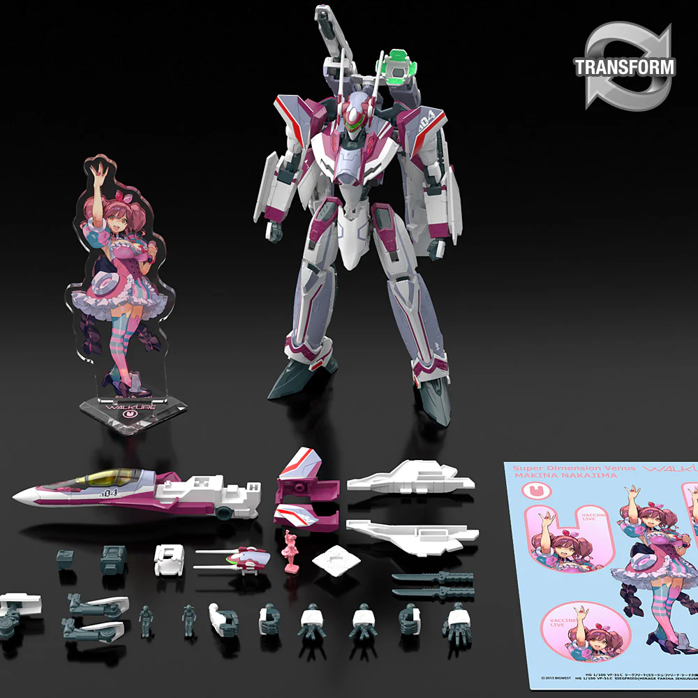1/100 HG VF-31C Siegfried (Mirage Farina Jenius Use) Deluxe Set