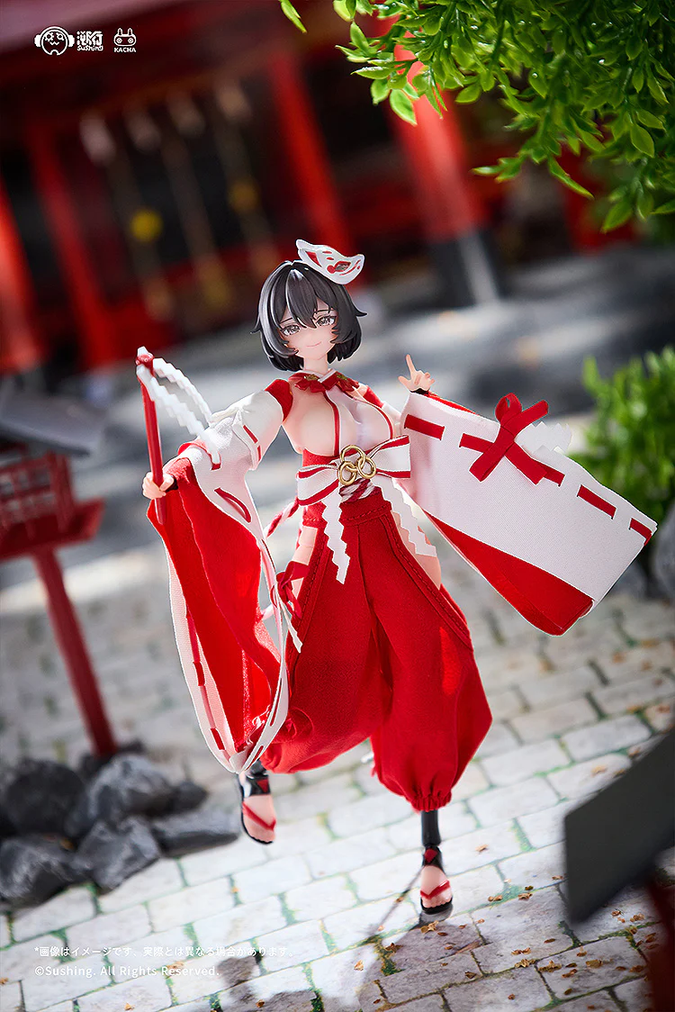 1/12 Kikyou Uefuji Articulated Figure (Combat Shrine Maiden) - Image 4