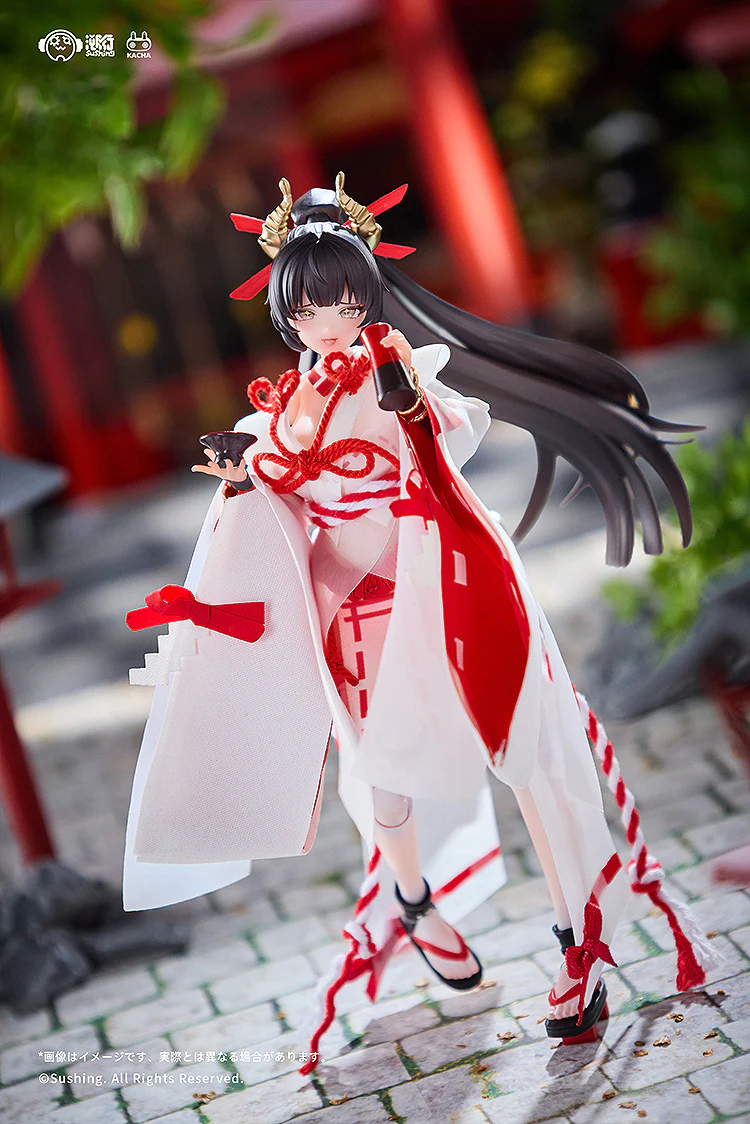 1/12 Sakura Uefuji Articulated Figure (Combat Shrine Maiden) - Image 3