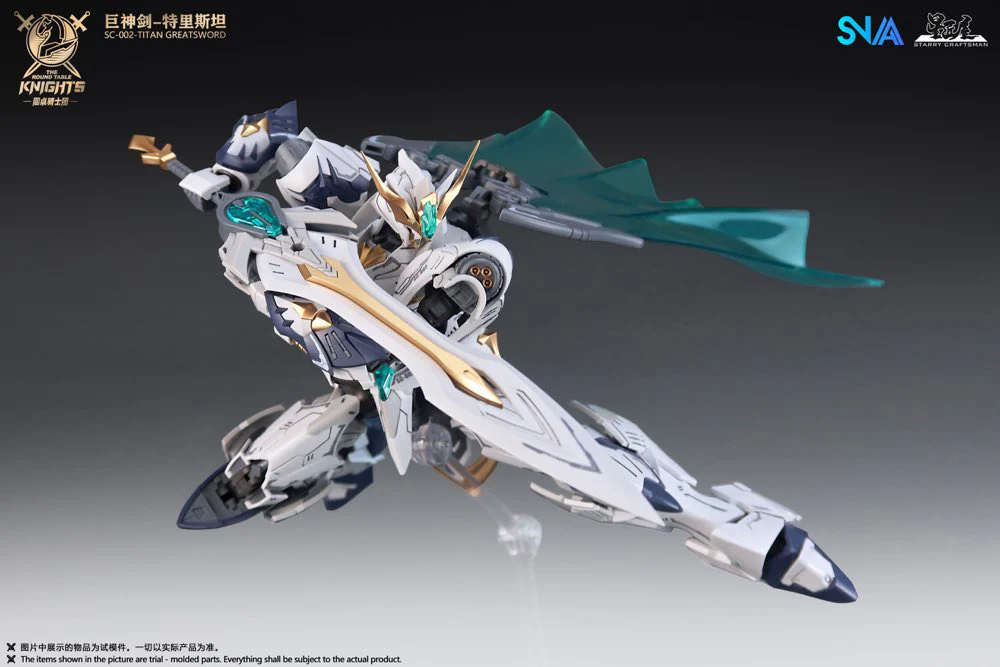 1/144 SC-002 Round Table Knight Titan Great Sword Tristan Model Kit - Image 12