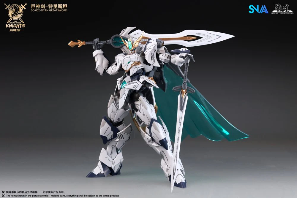 1/144 SC-002 Round Table Knight Titan Great Sword Tristan Model Kit - Image 13