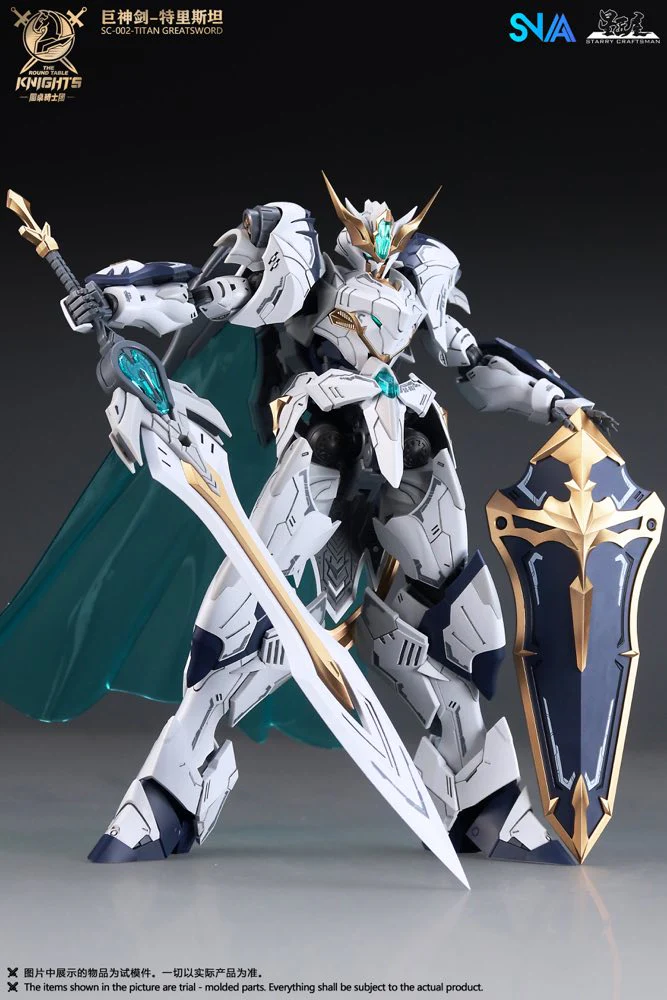 1/144 SC-002 Round Table Knight Titan Great Sword Tristan Model Kit - Image 16