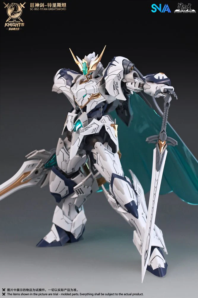 1/144 SC-002 Round Table Knight Titan Great Sword Tristan Model Kit - Image 8