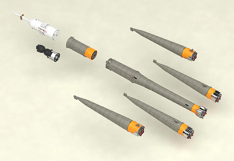 1/150 Soyuz Rocket & Transport Train Model Kit - Image 7