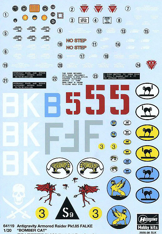 1/20 Ma.K Antigravity Armored Raider Pkf.85 Falke Bomber Cat (Bonus : emblem) - Image 5