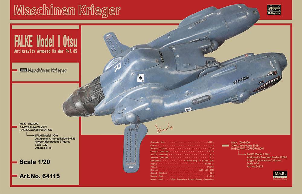1/20 Ma.K Antigravity Armored Raider Pkf.85 Falke Model I Otsu - Image 4
