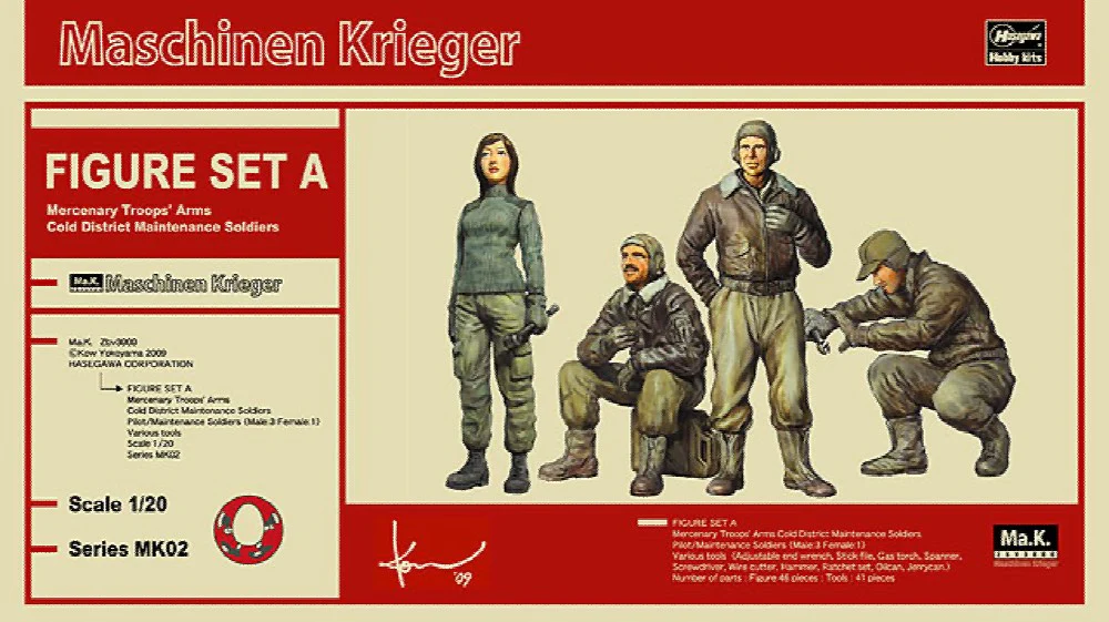 1/20 Ma.K Figure Set A (Mercenary Troops' Arms Cold District Maintenance Soldiers) - Image 6