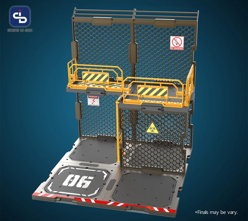 1/24 Diorama Building Set SIB06 Iron Net Base-B - Image 8