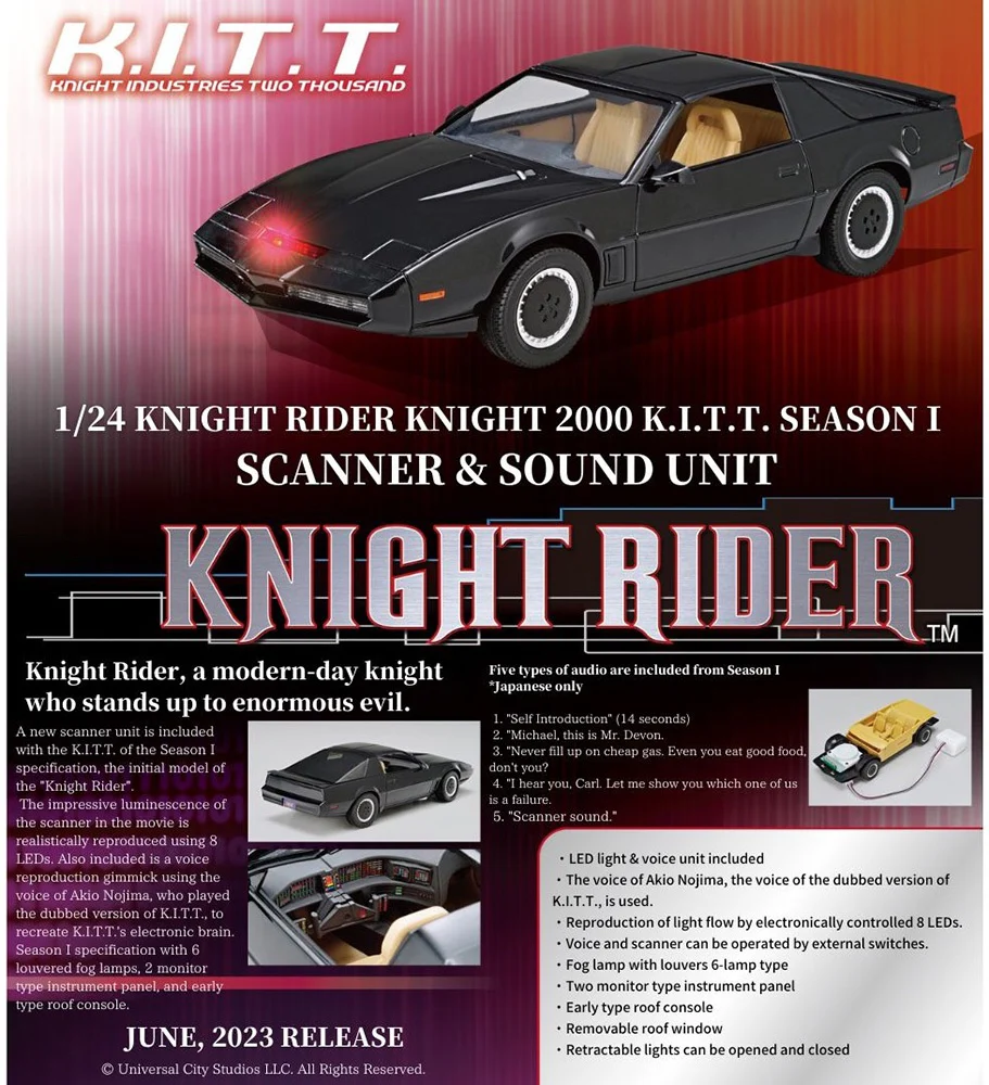 1/24 Knight Rider Knight 2000 K.I.T.T. Season I Scanner & Sound Unit - Image 10