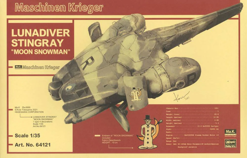 1/35 Ma.K Luna Diver Stingray "Moon Snowman" - Image 5