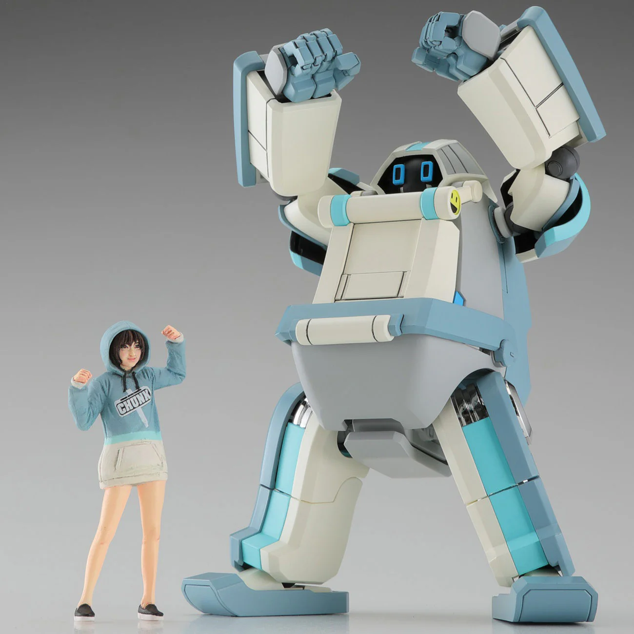 1/35 Mechatro CHUNK No.02 Grayish Mint + Support Girl - Image 2