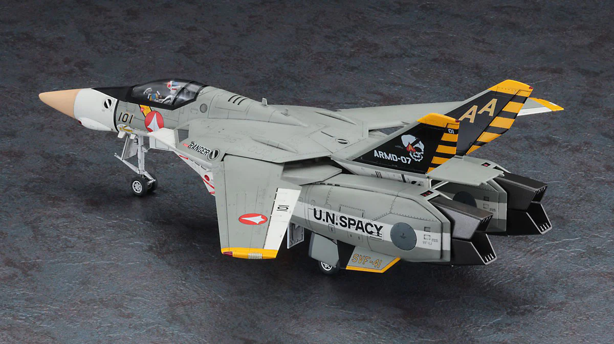 1/48 VF-1J Super/Strike Valkyrie "SVF-41 Black Aces" Fighter Mode - Image 6