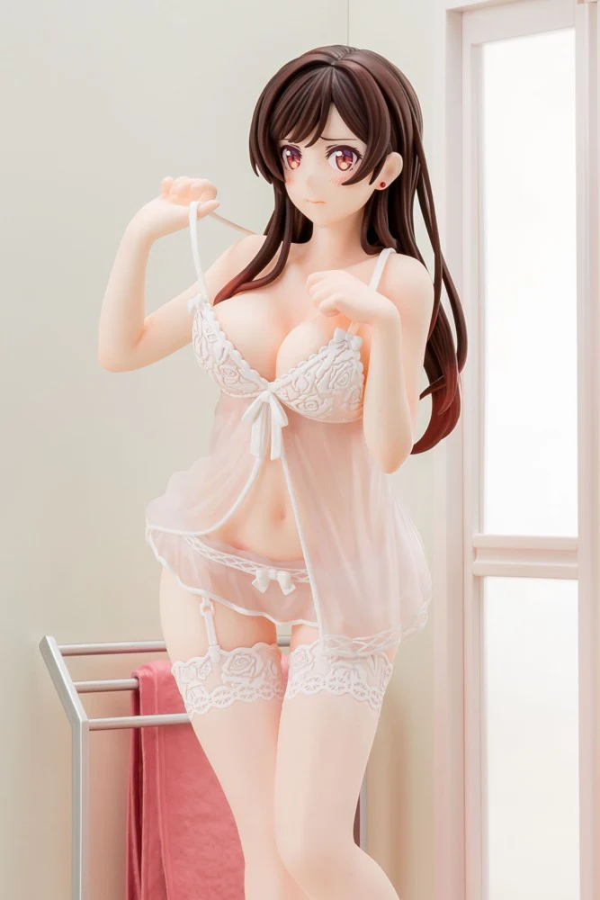 1/6 Chizuru Mizuhara in See-Through Lingerie Angel White Ver. (Rent-A-Girlfriend) - Image 10