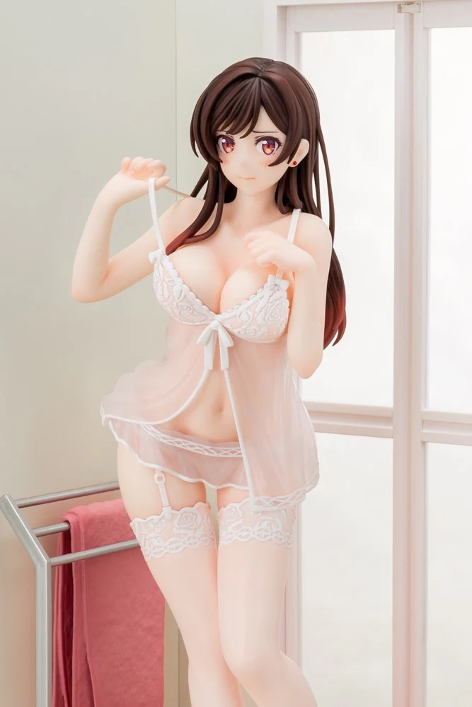 1/6 Chizuru Mizuhara in See-Through Lingerie Angel White Ver. (Rent-A-Girlfriend) - Image 9