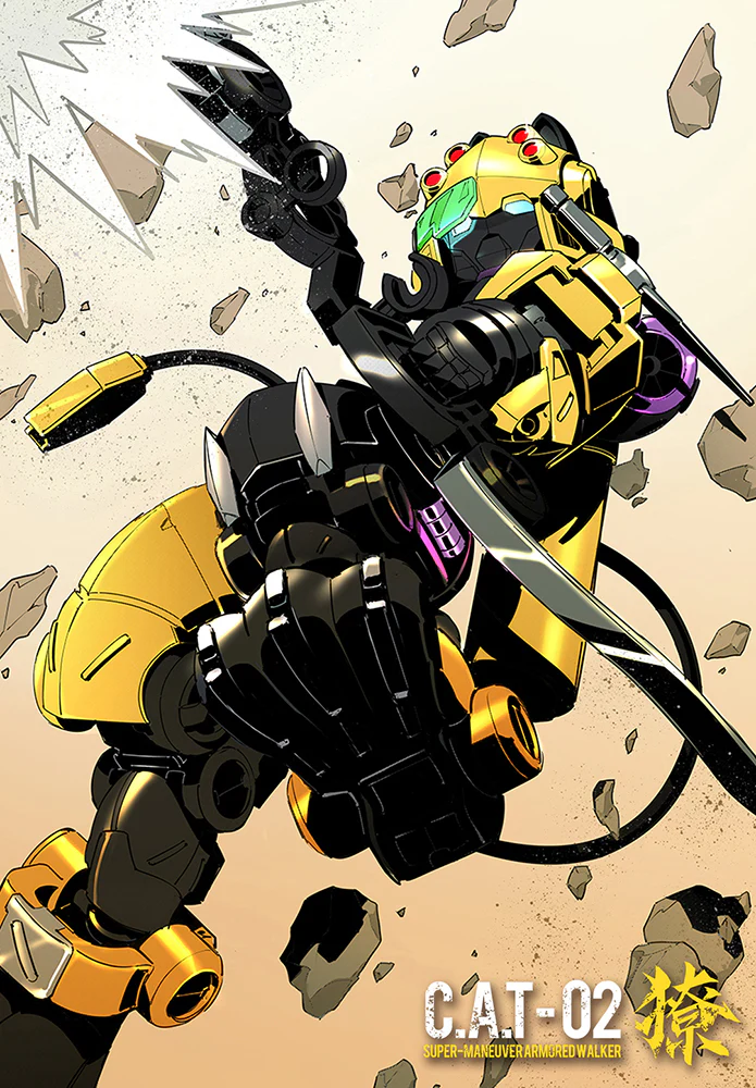 1/60 Super-Maneuver Armored Walker C.A.T-02 "SHARP TEETH" - Image 10