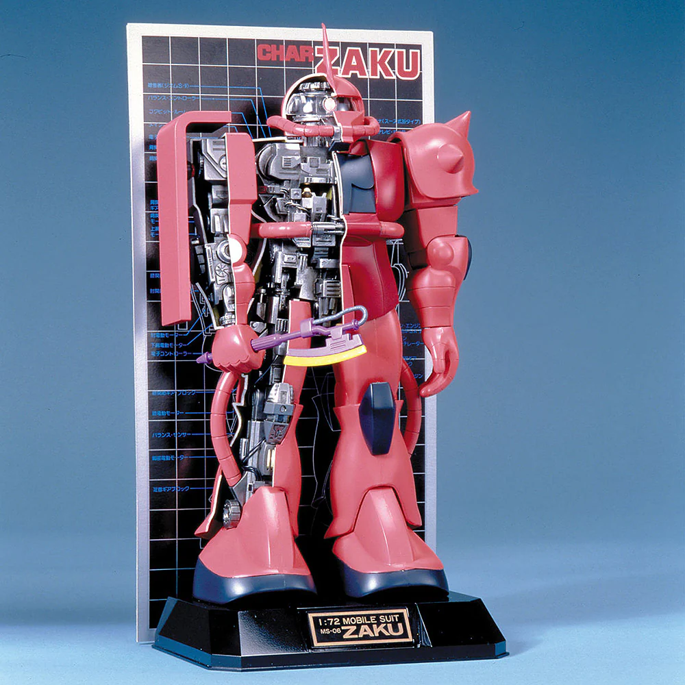 1/72 MS-06S Zaku II Char Custom Mechanic Model