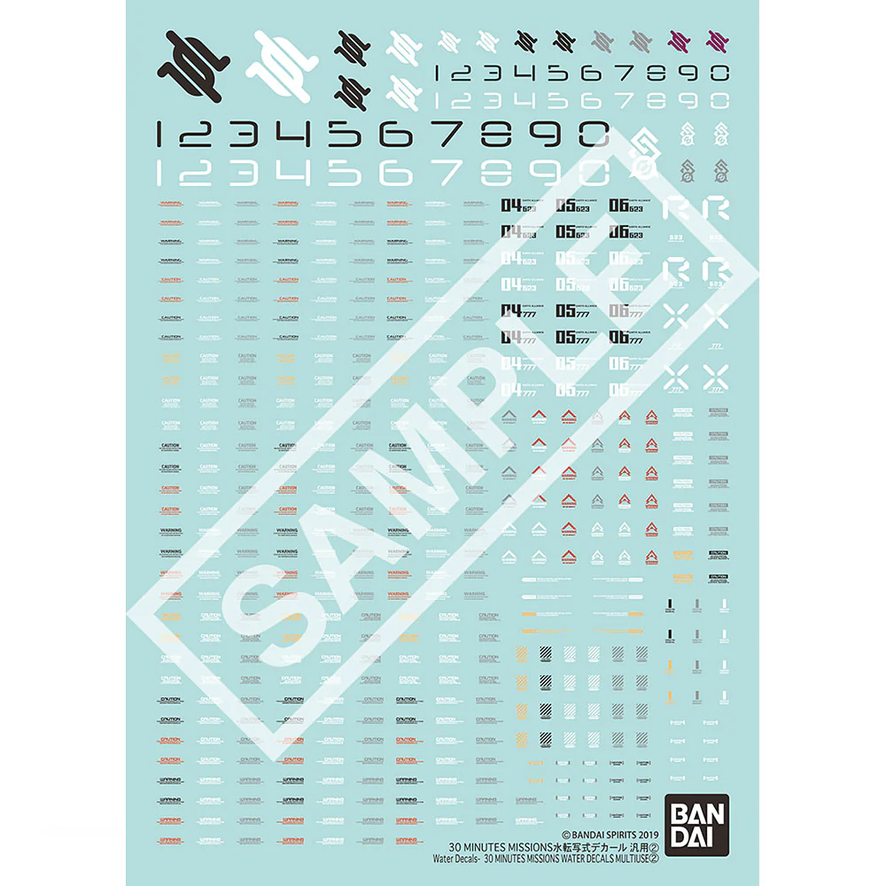 30 Minutes Missions Water Decals Multi-Use 2
