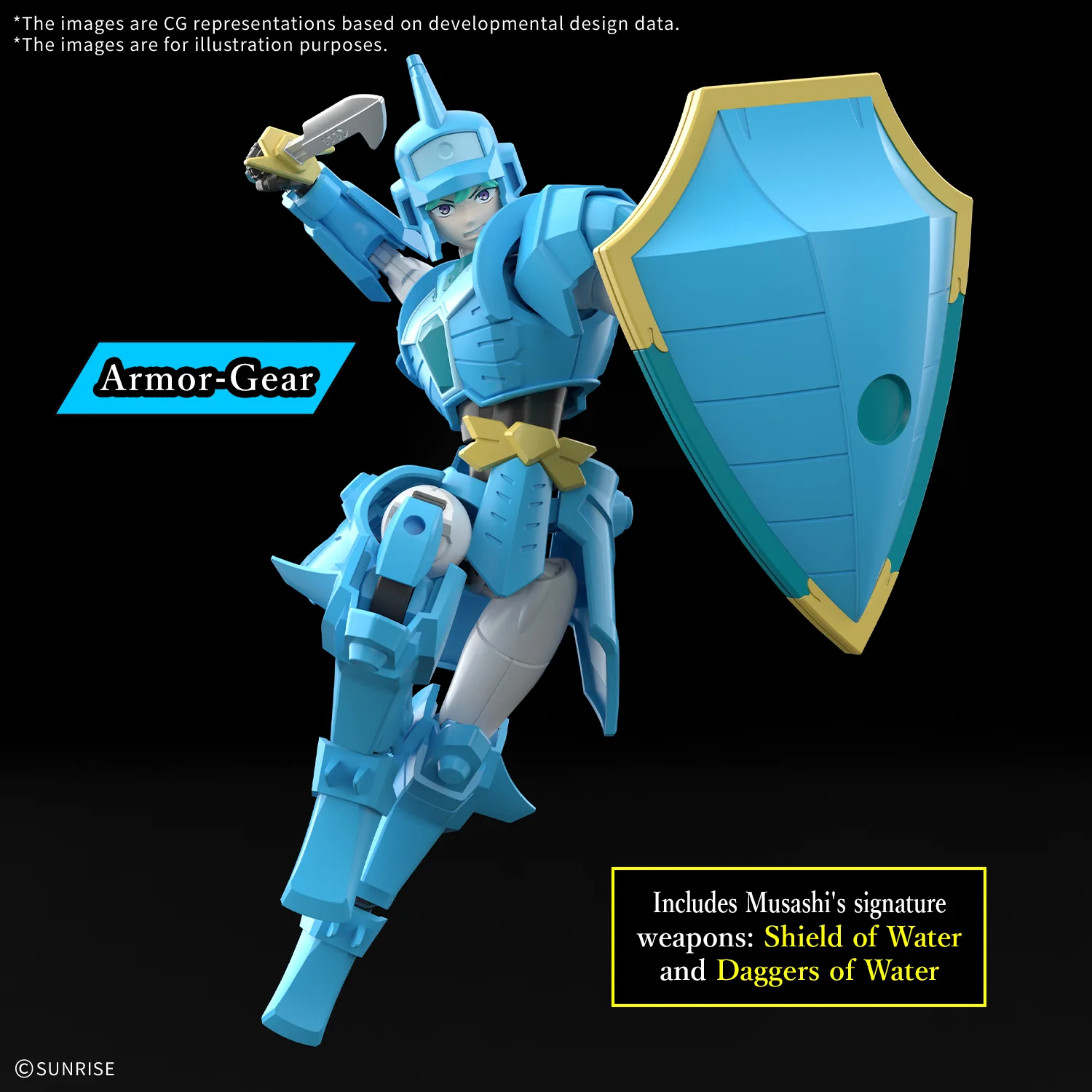 30MF Yoroi-Shinden Samurai Troopers Musashi of the Water (Ronin Warriors) - Image 3