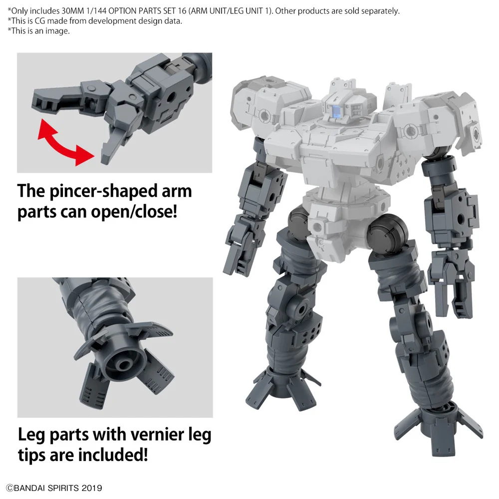 30MM W-29 Option Parts Set 16 (Arm Unit/Leg Unit 1) - Image 10