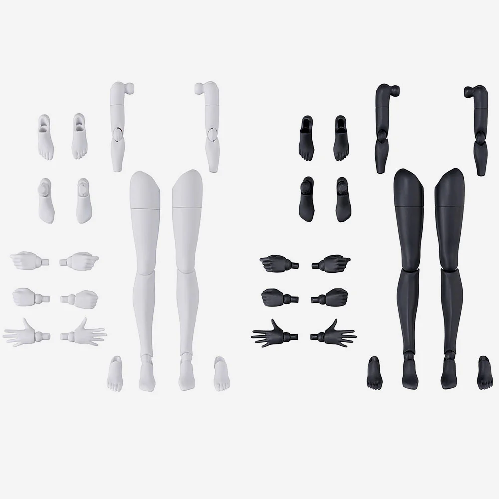 30MS Option Body Parts Arm Parts & Leg Parts [White/Black]