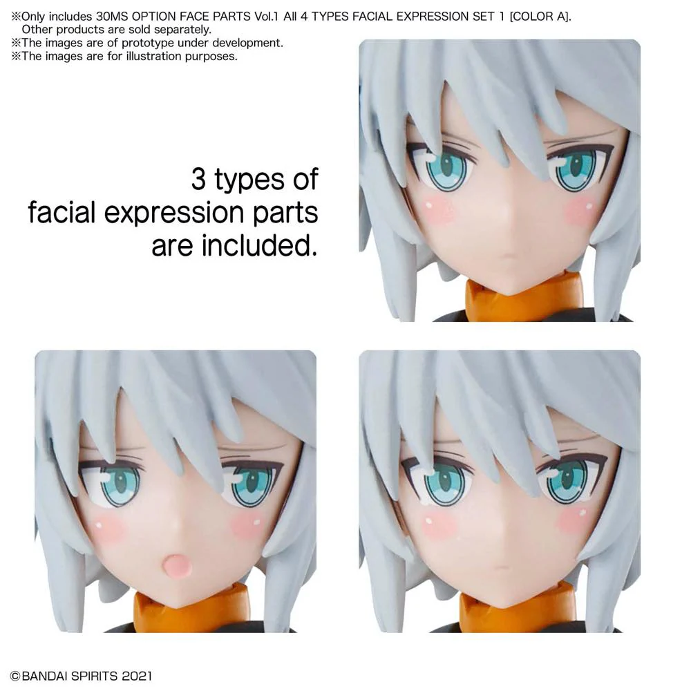 30MS Option Face Parts Vol.1 Facial Expression Set 1 [Color A] - Image 2