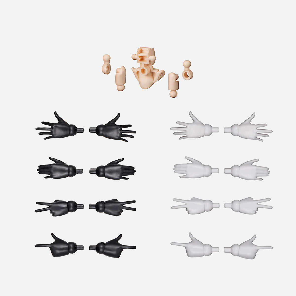 30MS Option Hand Parts [White/Black]