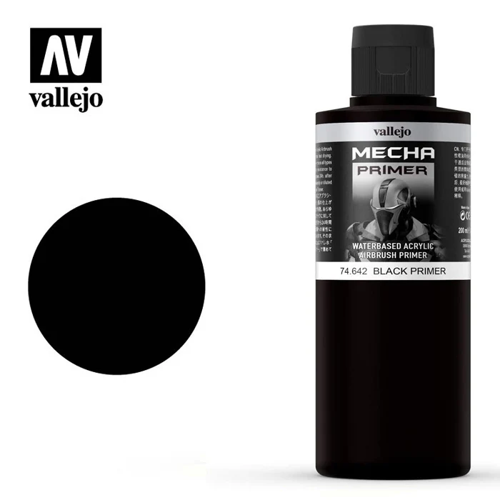 74.642 Vallejo Mecha Color Black Primer 200ml