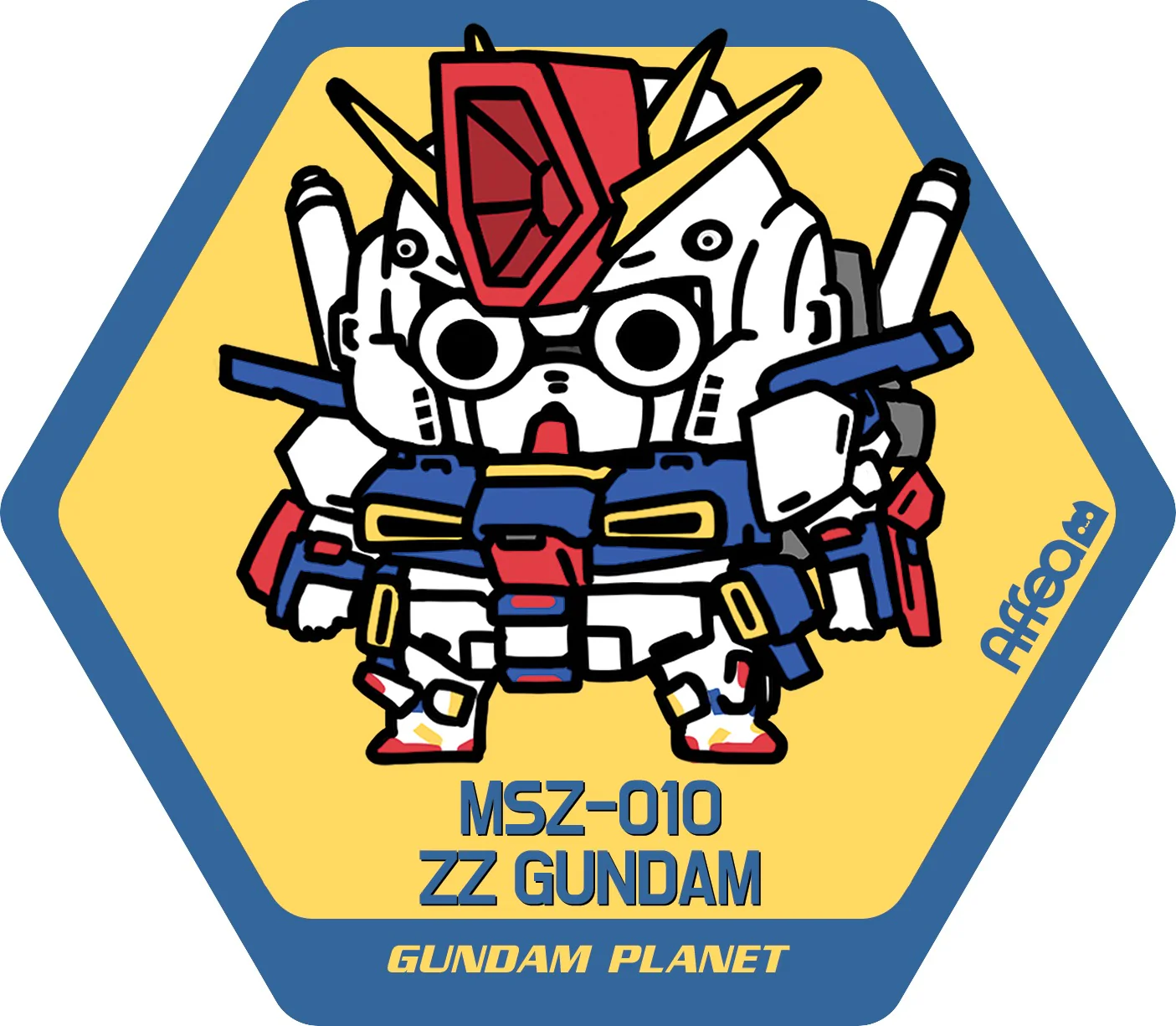 Affea Sticker 10 ZZ Gundam