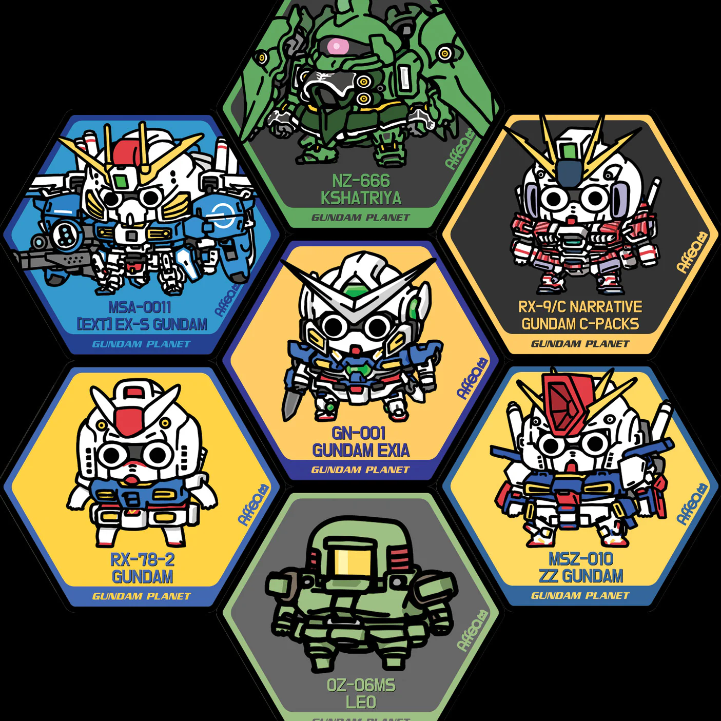Affea x GP Hexa Sticker Collection (Group) - Image 2