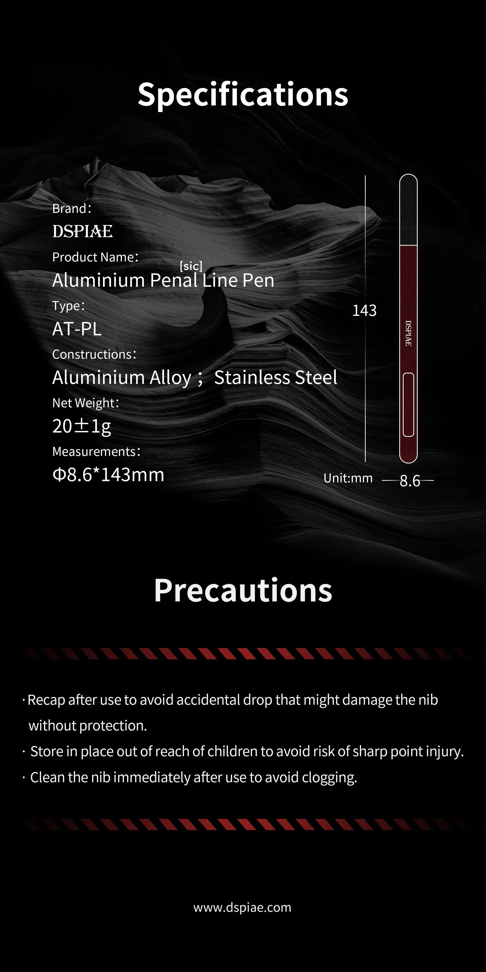 AT-PL Aluminum Alloy Panel Line Pen - Image 11