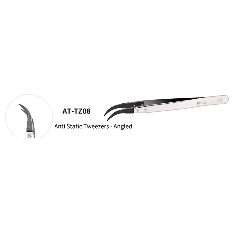 AT-TZ08 Antistatic Tweezers (Angled)