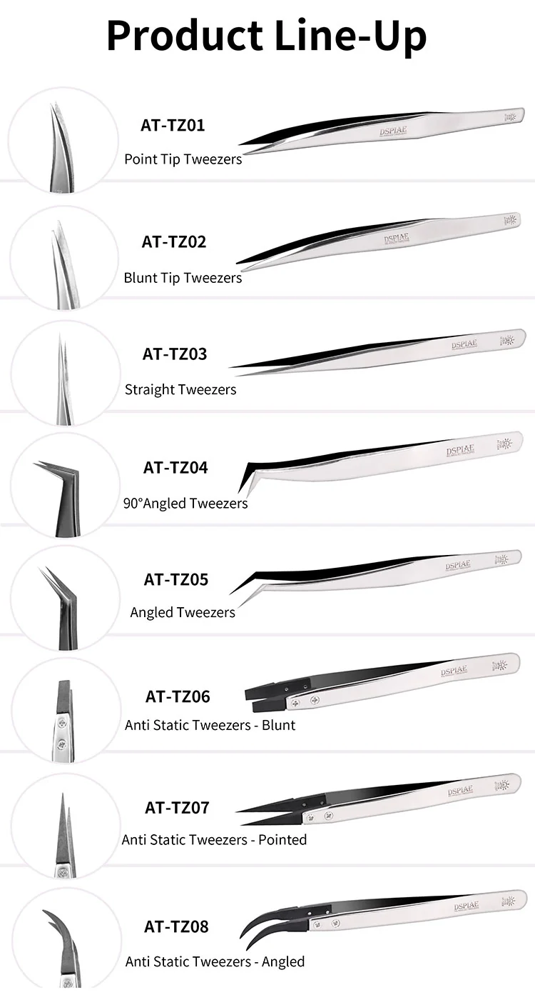 AT-TZ03 Straight Tweezers - Image 4