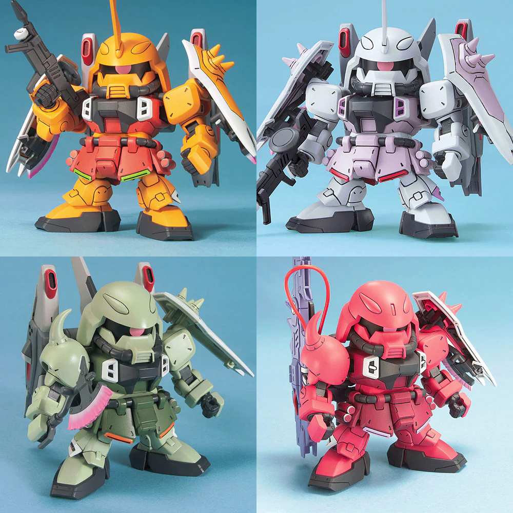 BB Senshi ZGMF Zaku Series Set