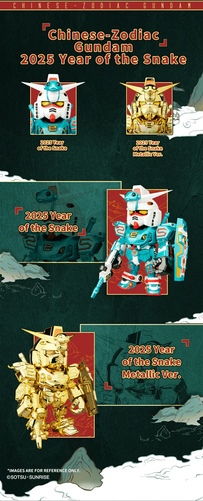 BNESH Chinese Zodiac Gundam 2025 Metal Plating Ver. - Image 2
