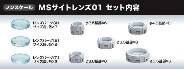 Builders Parts HD-01 MS Sight Lens 01 (Clear) - Image 3