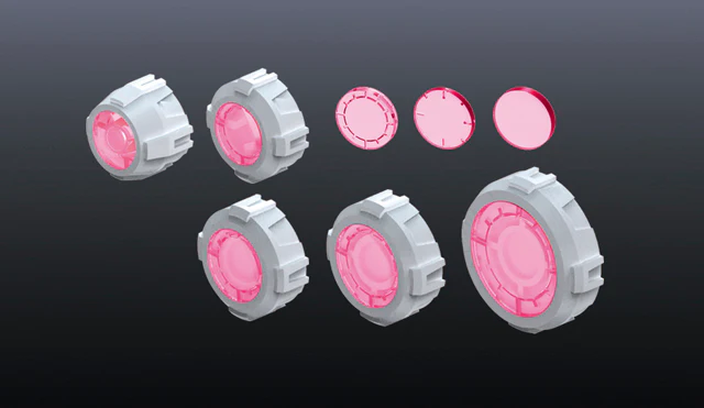 Builders Parts HD-17 MS Sight Lens 01 (Pink) - Image 2