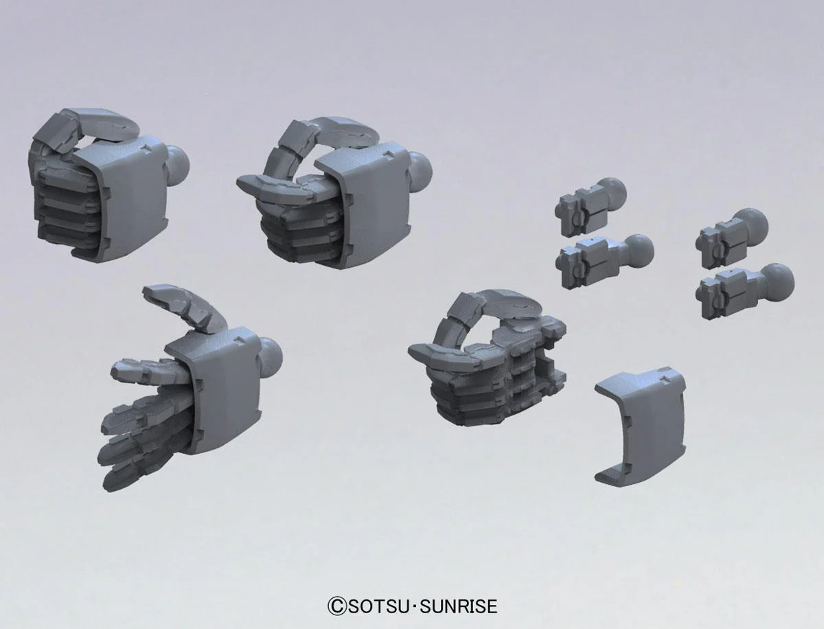 Builders Parts HD-38 1/144 MS Hand 02 Dark Gray (Zeon) - Image 3
