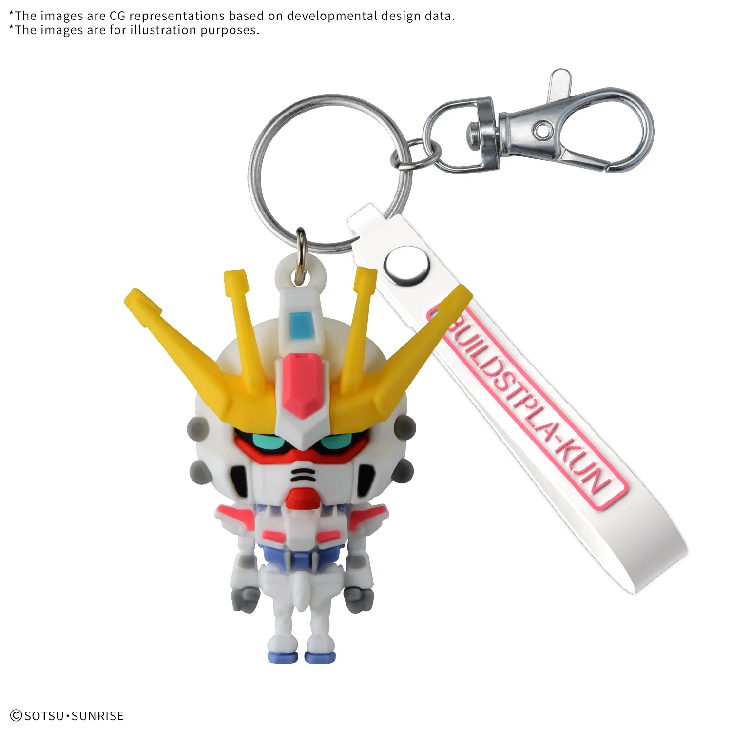 Buildstpla-kun 3D Rubber Mascot Keychain - Image 2