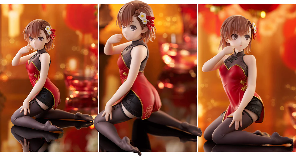 Desktop Cute Figure: Mikoto Misaka Chinese Dress Ver. (A Certain Scientific Railgun) - Image 2