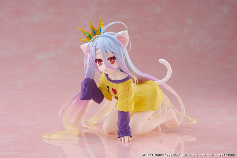 Desktop Cute Figure: Shiro ~Cat Ear T-Shirt Ver.~ (No Game No Life) - Image 3