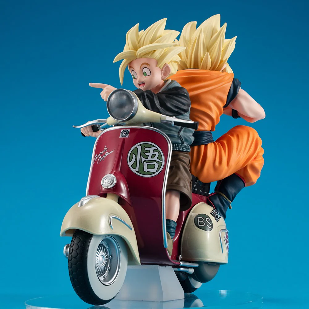 Desktop Real McCoy EX: Super Saiyan Son Goku & Super Saiyan Son Gohan & Mortorbike (Dragon Ball Z) - Image 2