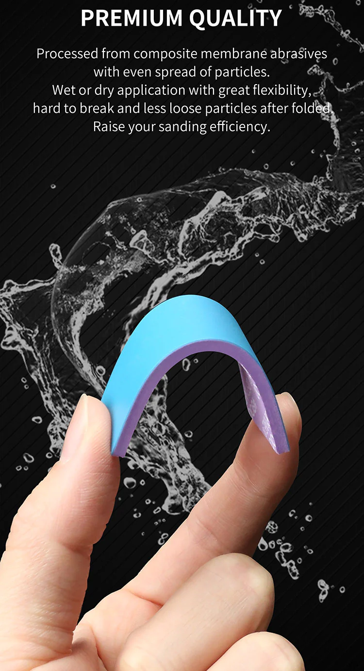 DS3-S01 Reusable Pre-cut Sanding Sponge Set - Image 3
