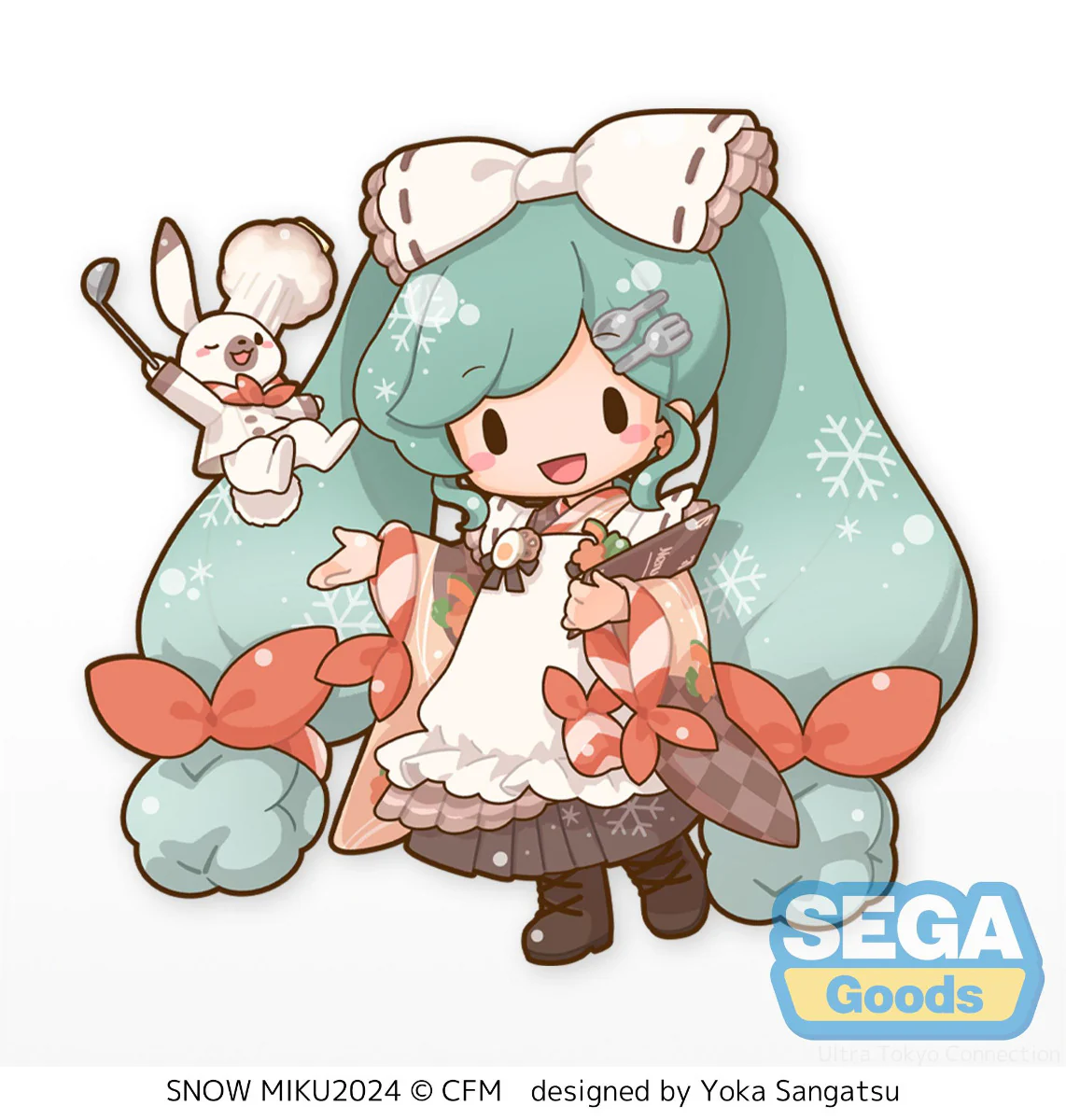 Fuwa Petit Dodeka Jumbo Plush: Snow Miku 2024 - Image 3