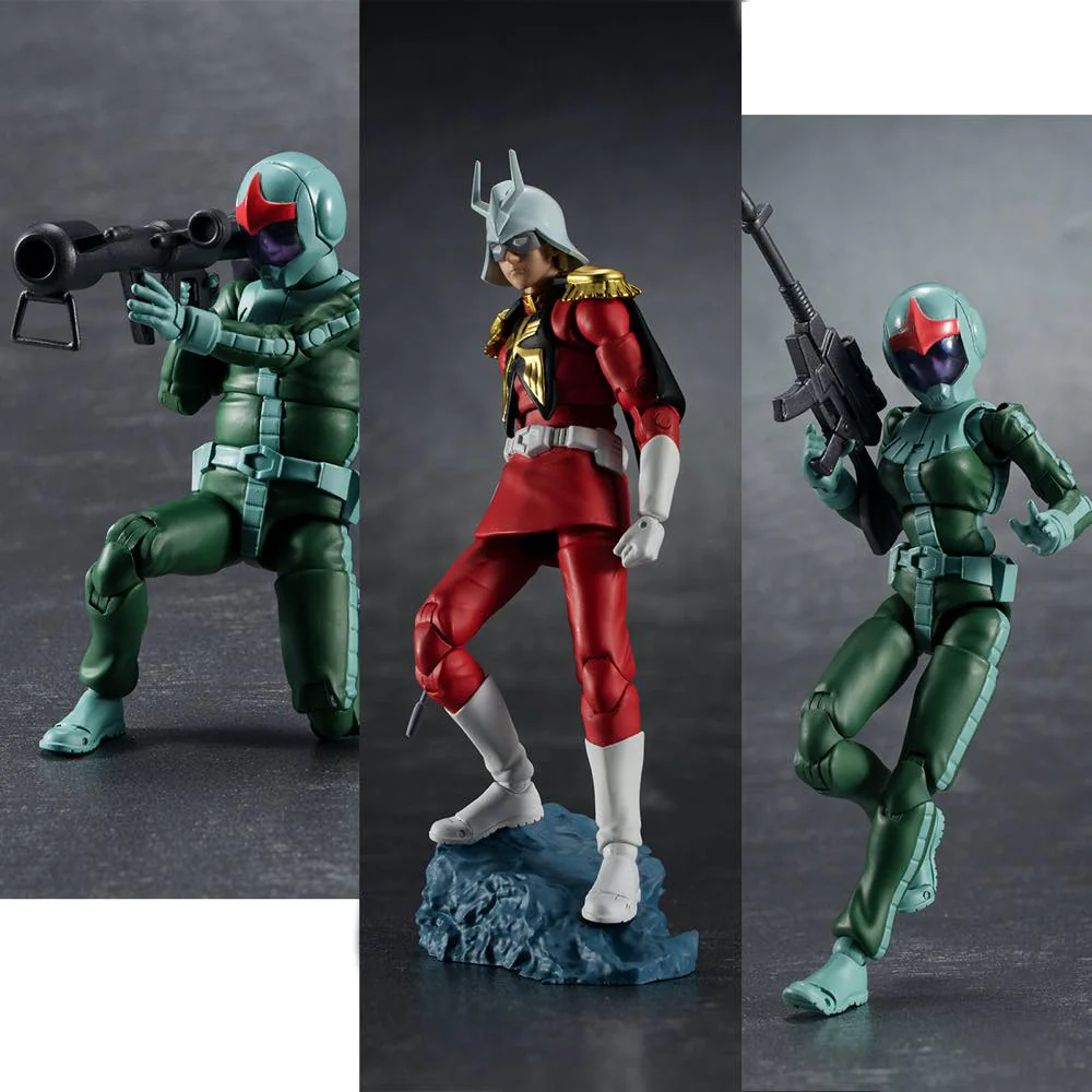 G.M.G. Mobile Suit Gundam Zeon Army Soldier Standard Infantry & Char Aznable Set [set of with gift] - Image 3