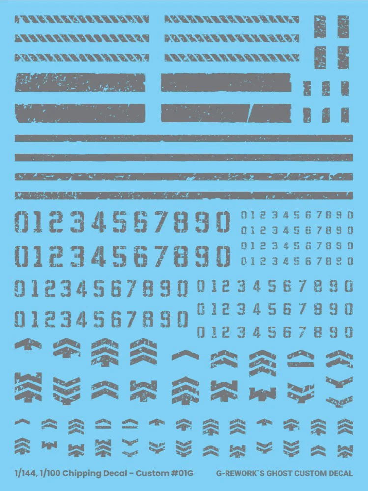 G-REWORK Chipping Decal Custom 01 Gray - Image 2