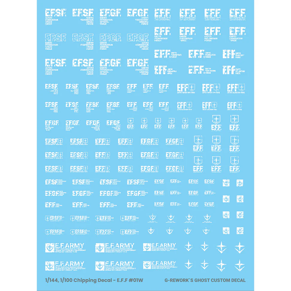 G-REWORK Chipping Decal EFF 01 White