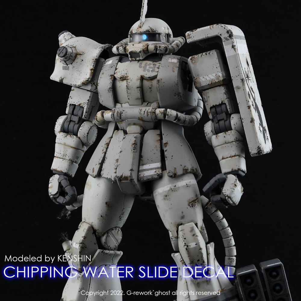G-REWORK Chipping Decal Zeon 01 Gray - Image 5