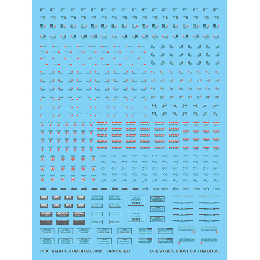 G-REWORK Custom Decal [Gray/Red]