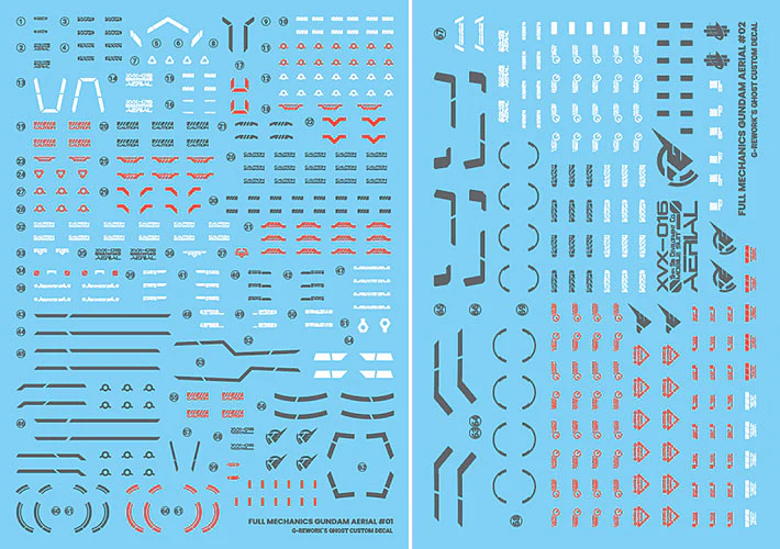 G-REWORK Decal WMFM1 Full Mechanics Gundam Aerial - Image 2
