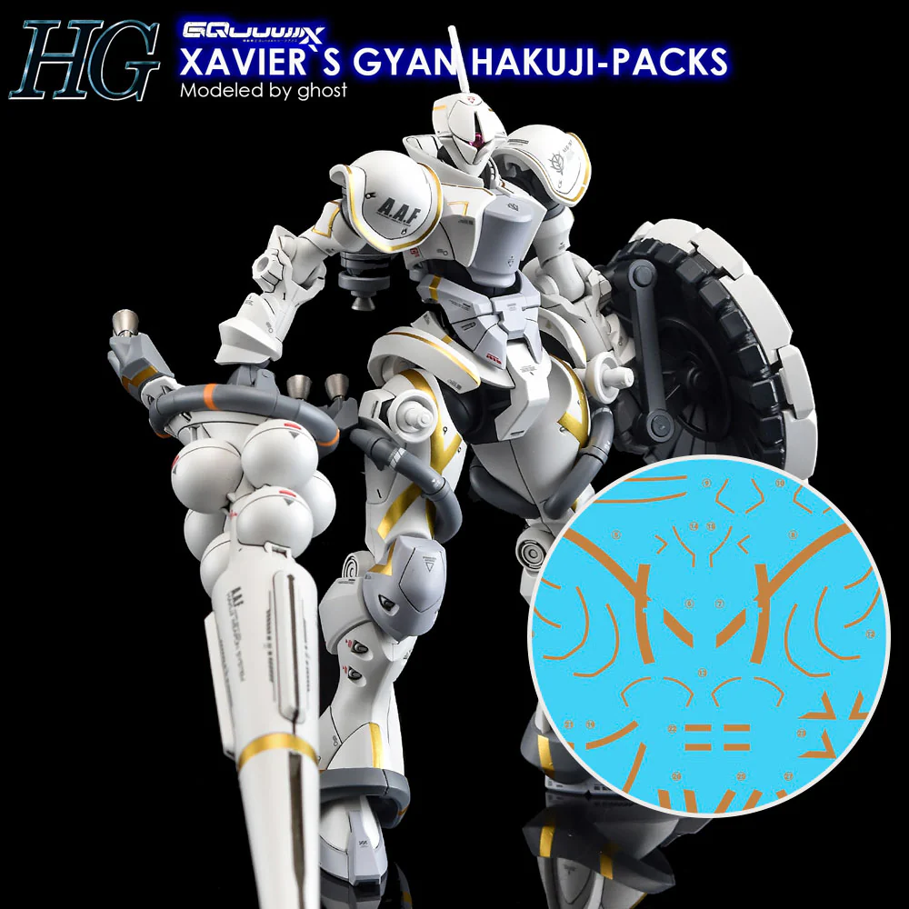 G-REWORK Decal H-GQ05 HG Gyan Hakuji-Packs (Xavier Olivette Custom)